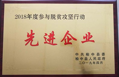 2018年度參與脫貧攻堅行動先進企業